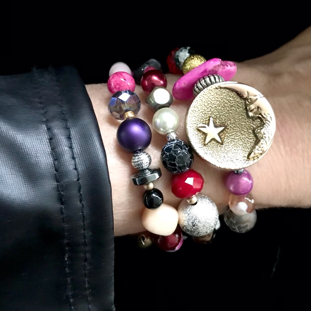 Handmade Bracelet with Vintage and Modern Details (NB63-6H) New Without Tags - Picture 2 of 9